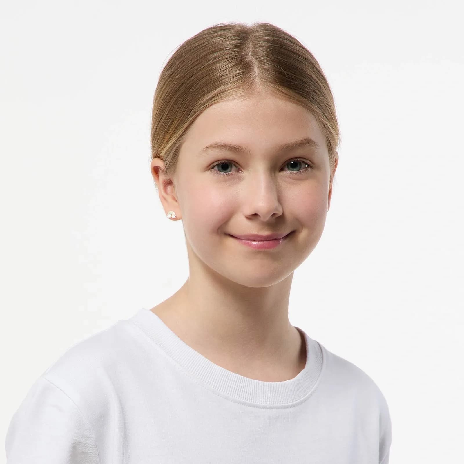 Silverörhängen för barn - regnbågar 3