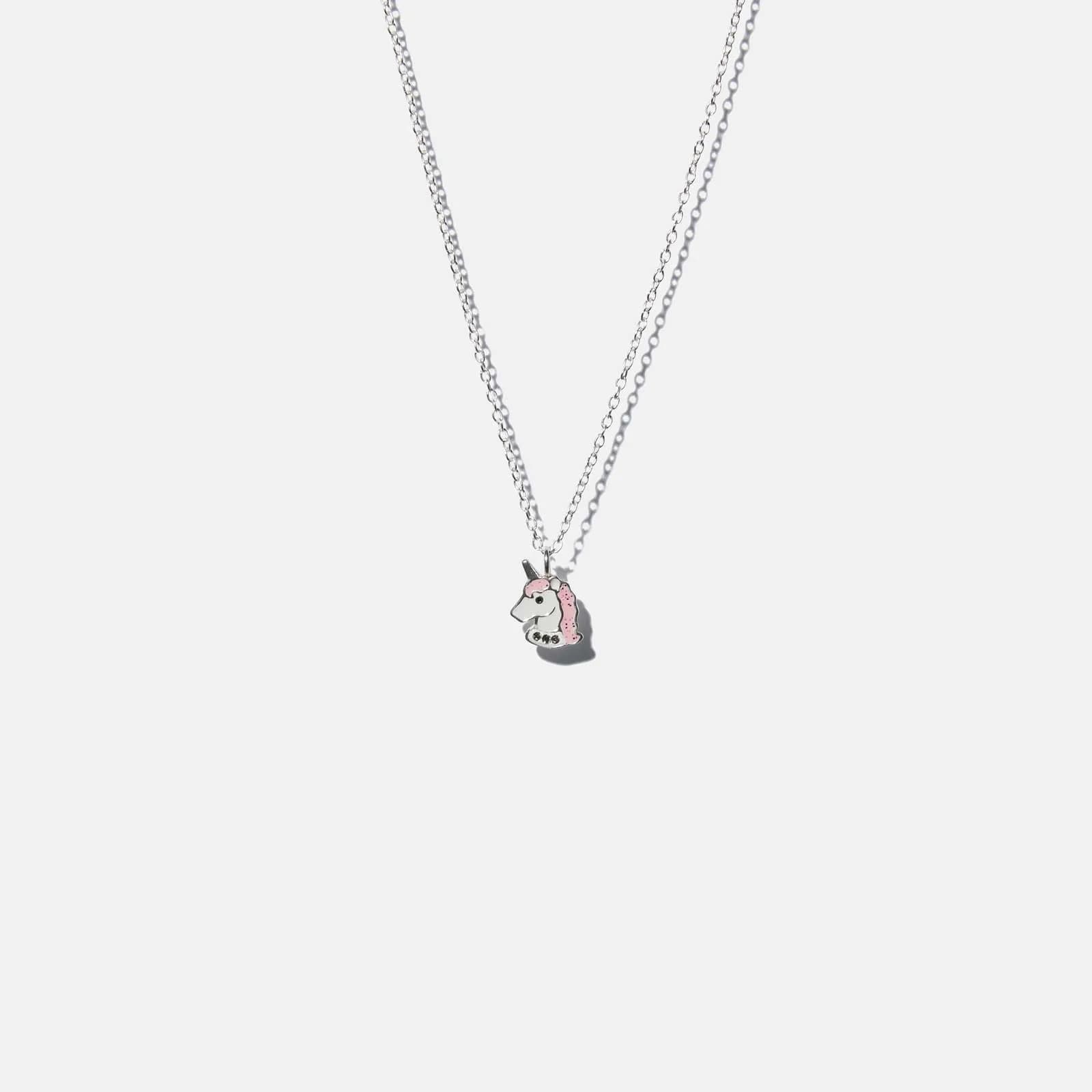 Silverhalsband för barn - enhörning, 36+2cm 1