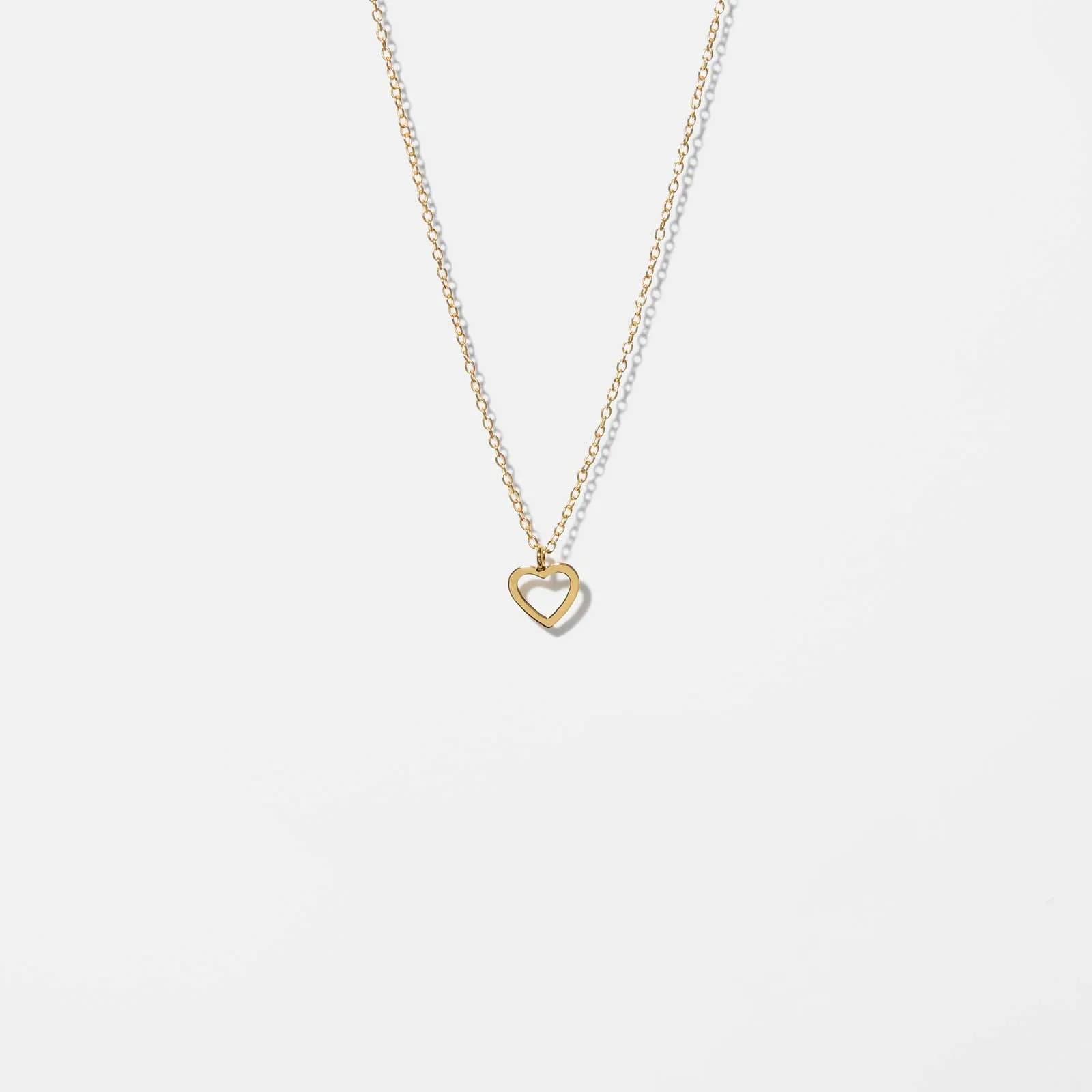 Guldpläterat silverhalsband för barn - hjärta, 36+2cm 1