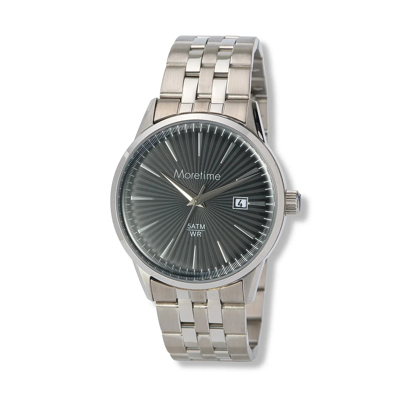 Moretime herrklocka metall stål/svart - 38 mm