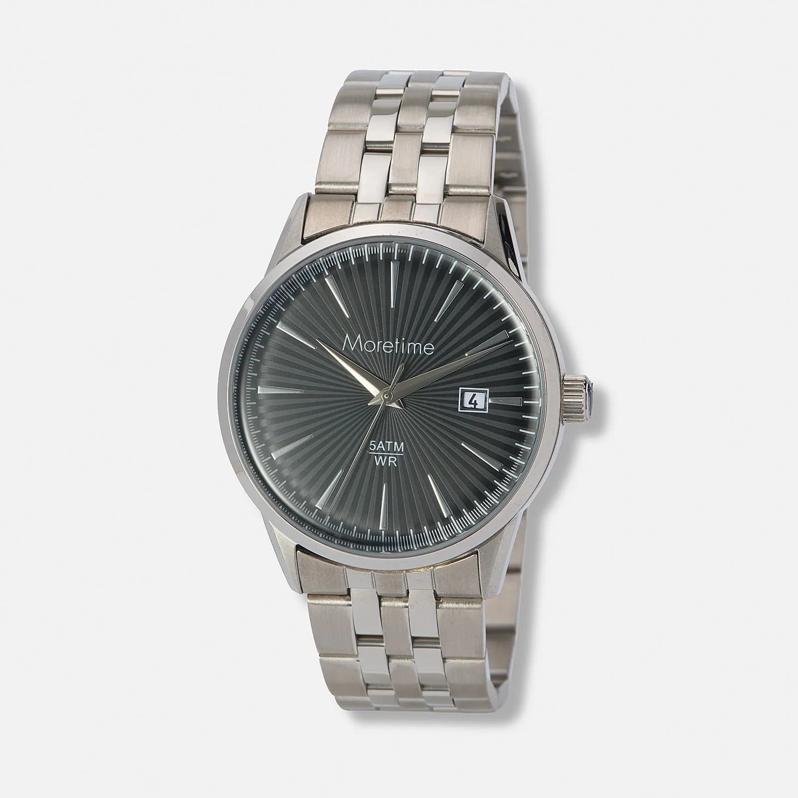 Moretime herrklocka metall stål/svart - 38 mm