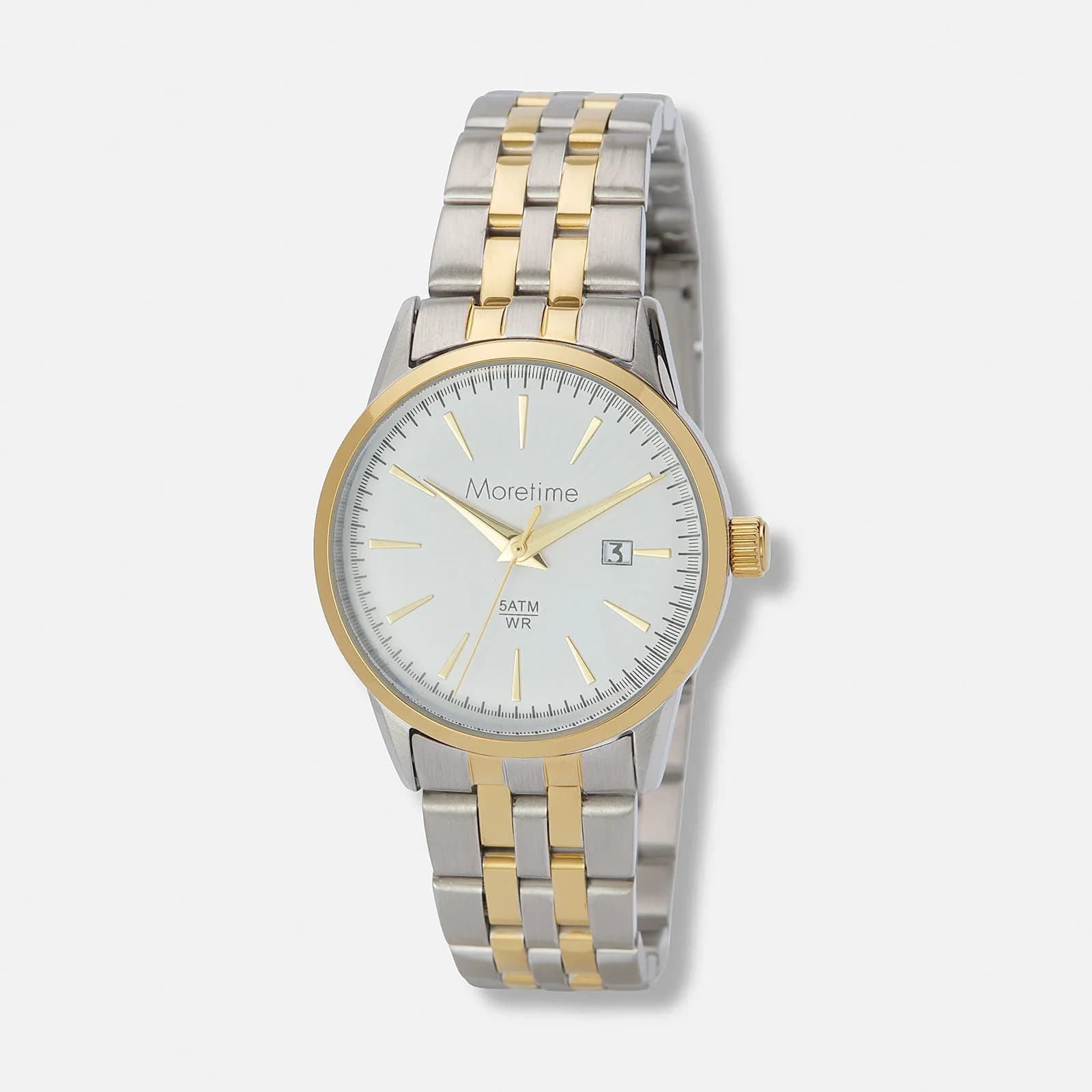 Mortime damklocka metall - bicolor/vit 27mm