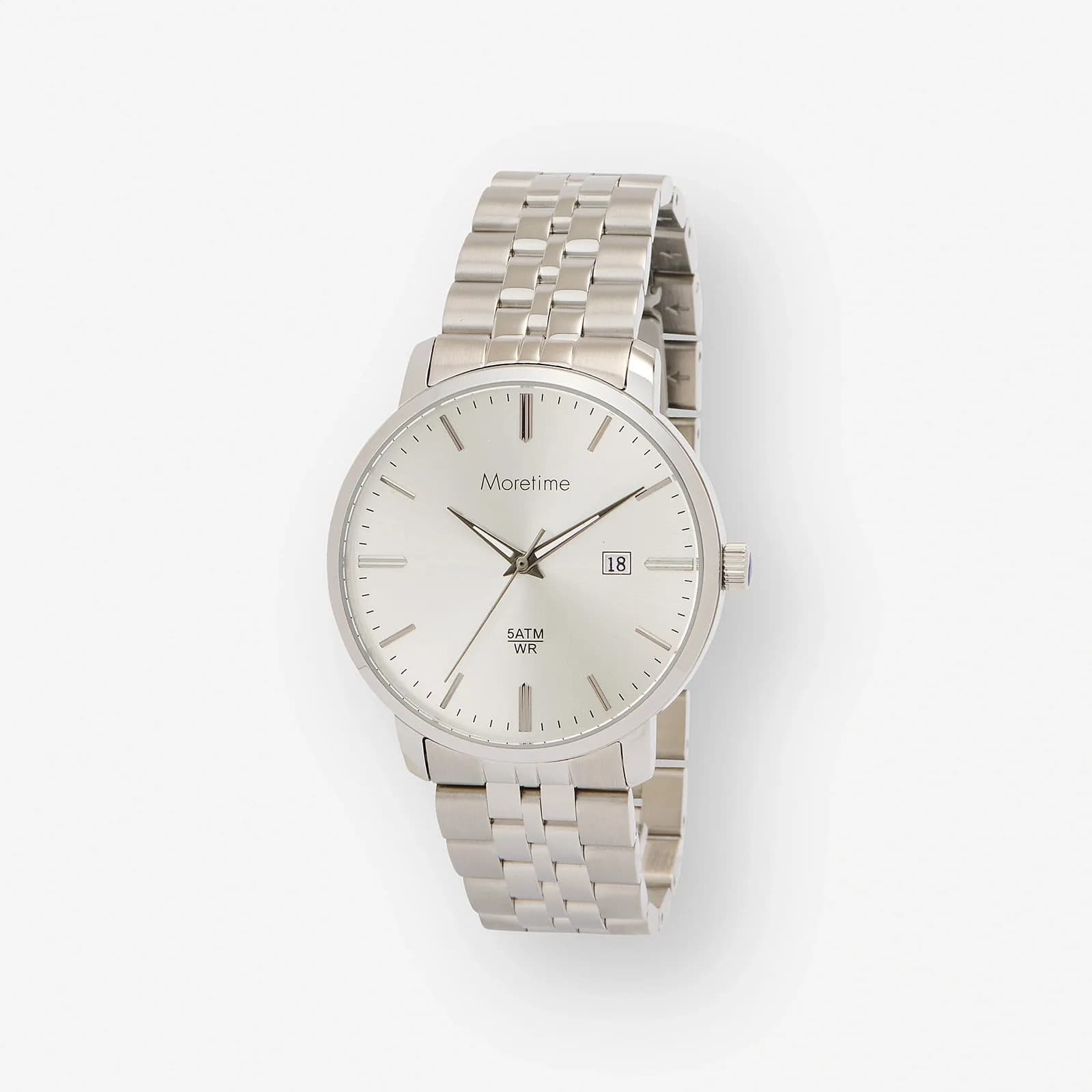 Moretime herrklocka - silver/stålband, 40mm