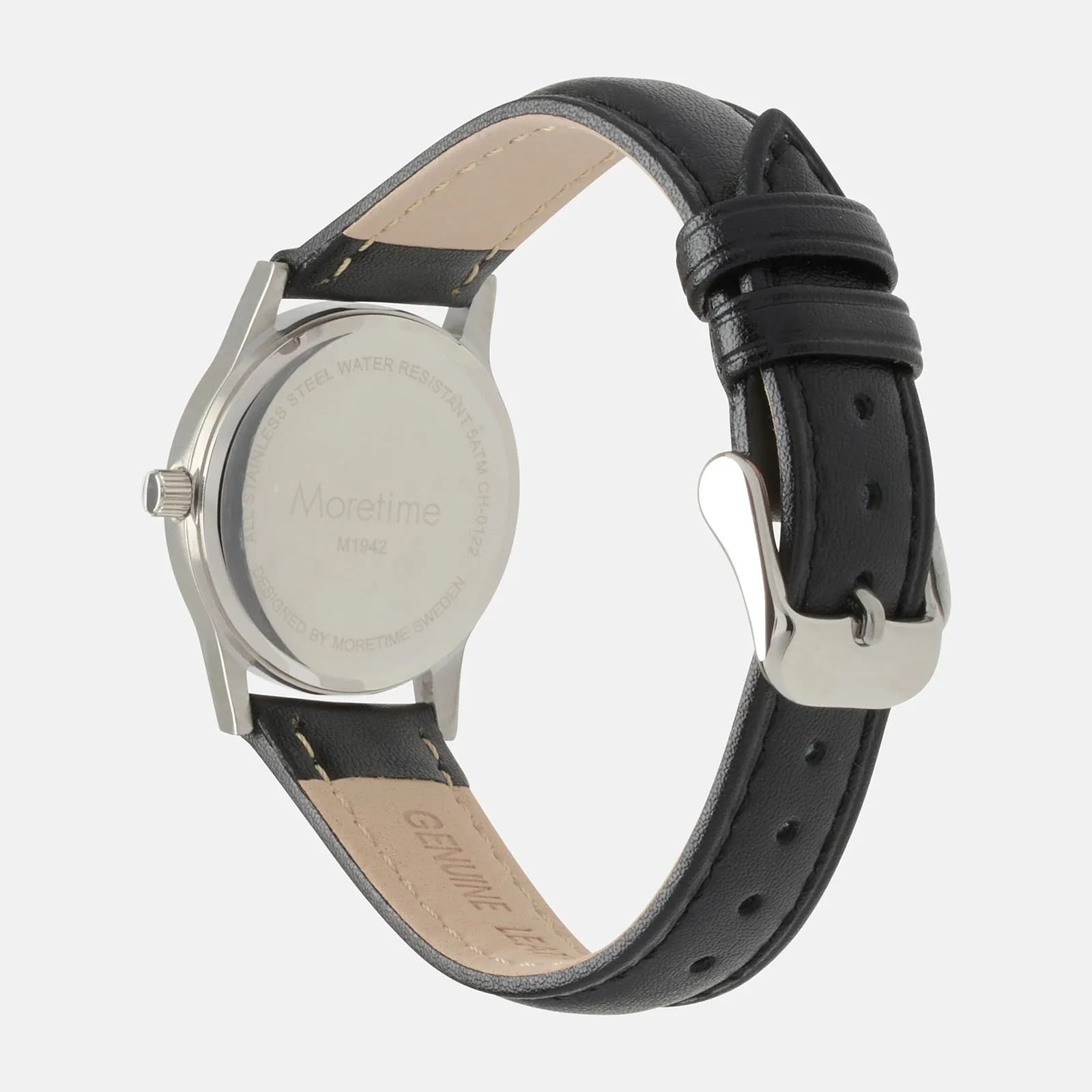 Moretime damklocka - silver/svart, 27 mm 4