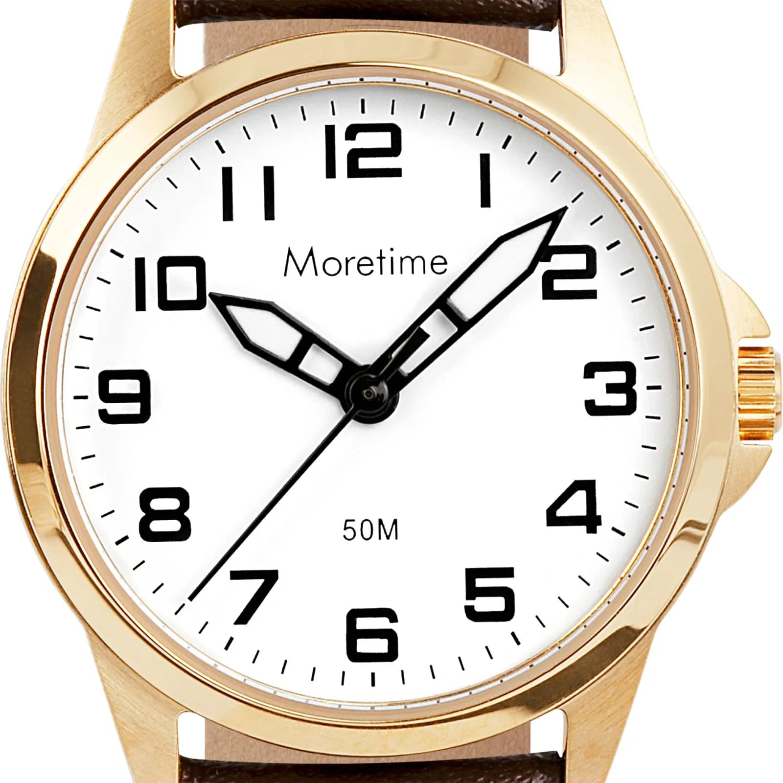 Moretime damklocka - guld/brun, 27 mm 2