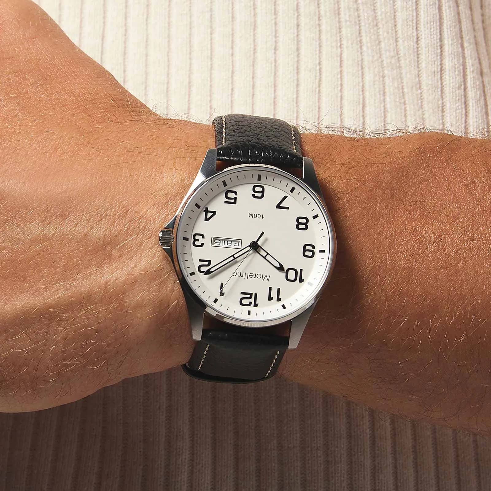 Moretime herrklocka - silver/svart, 42 mm 5