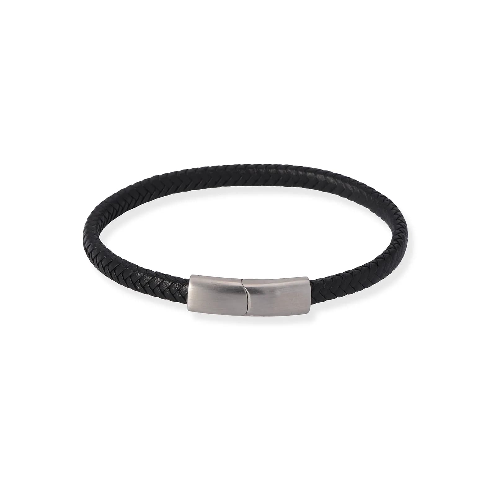 Moretime herrklocka svart/stål, läderband - MG1313-237 3