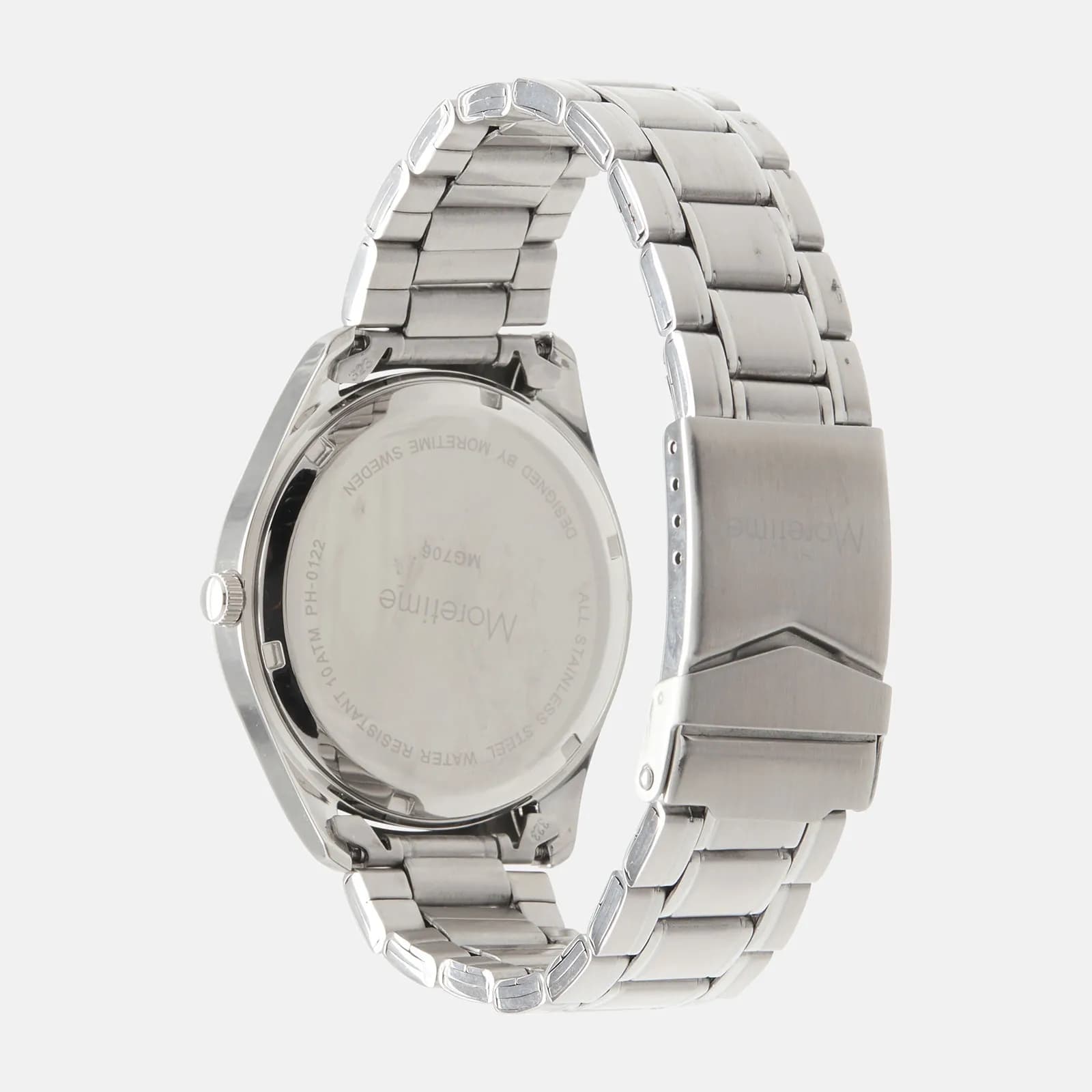 Moretime herrklocka - set med extra armband, silver/blå 6