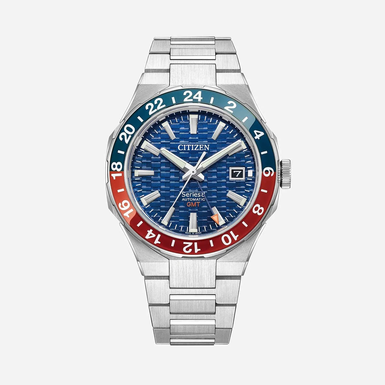 Citizen Series 8 GMT - Automatisk, stål/blå, NB6030-59L
