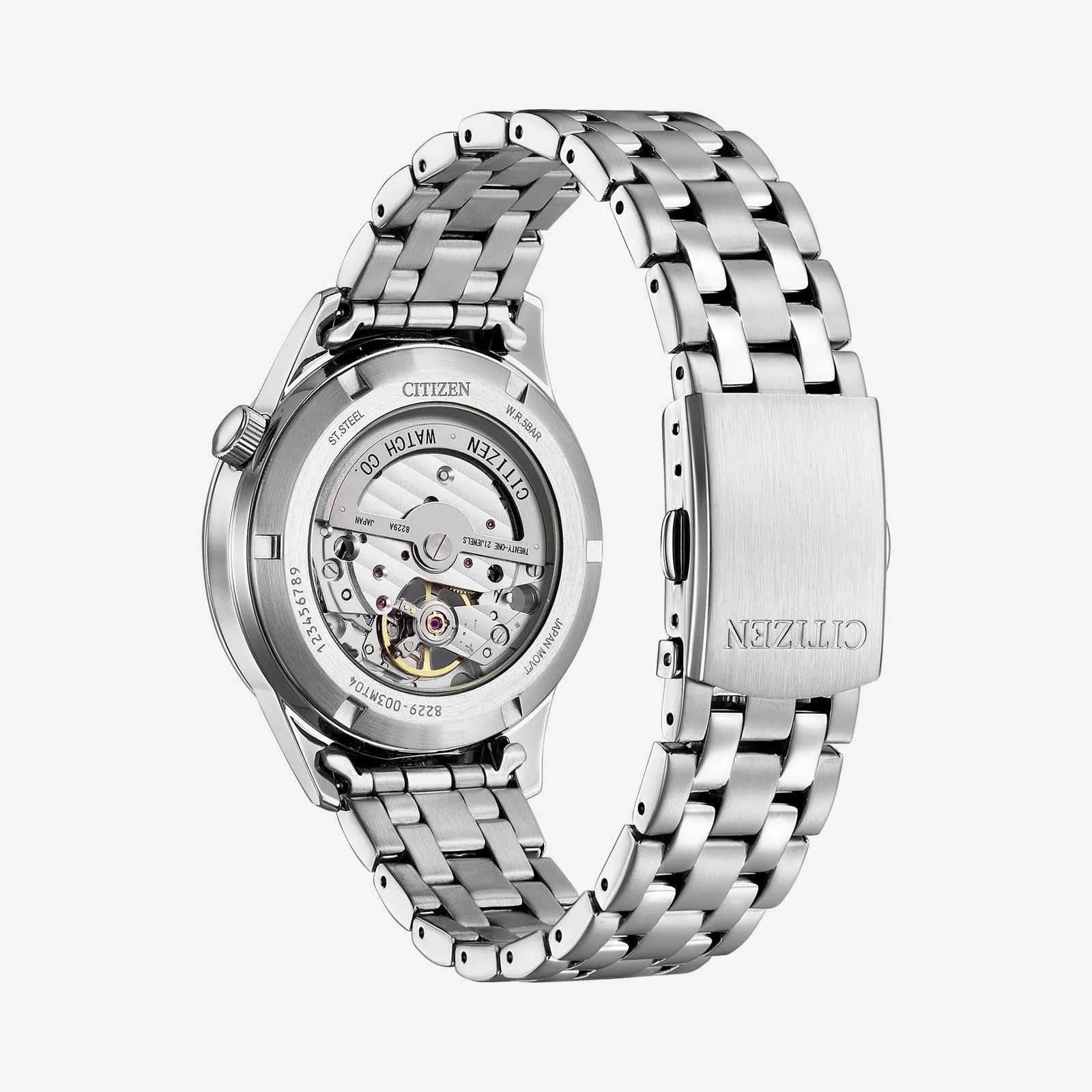 Citizen herrklocka Automatisk vit/stål NH9131-73A 2