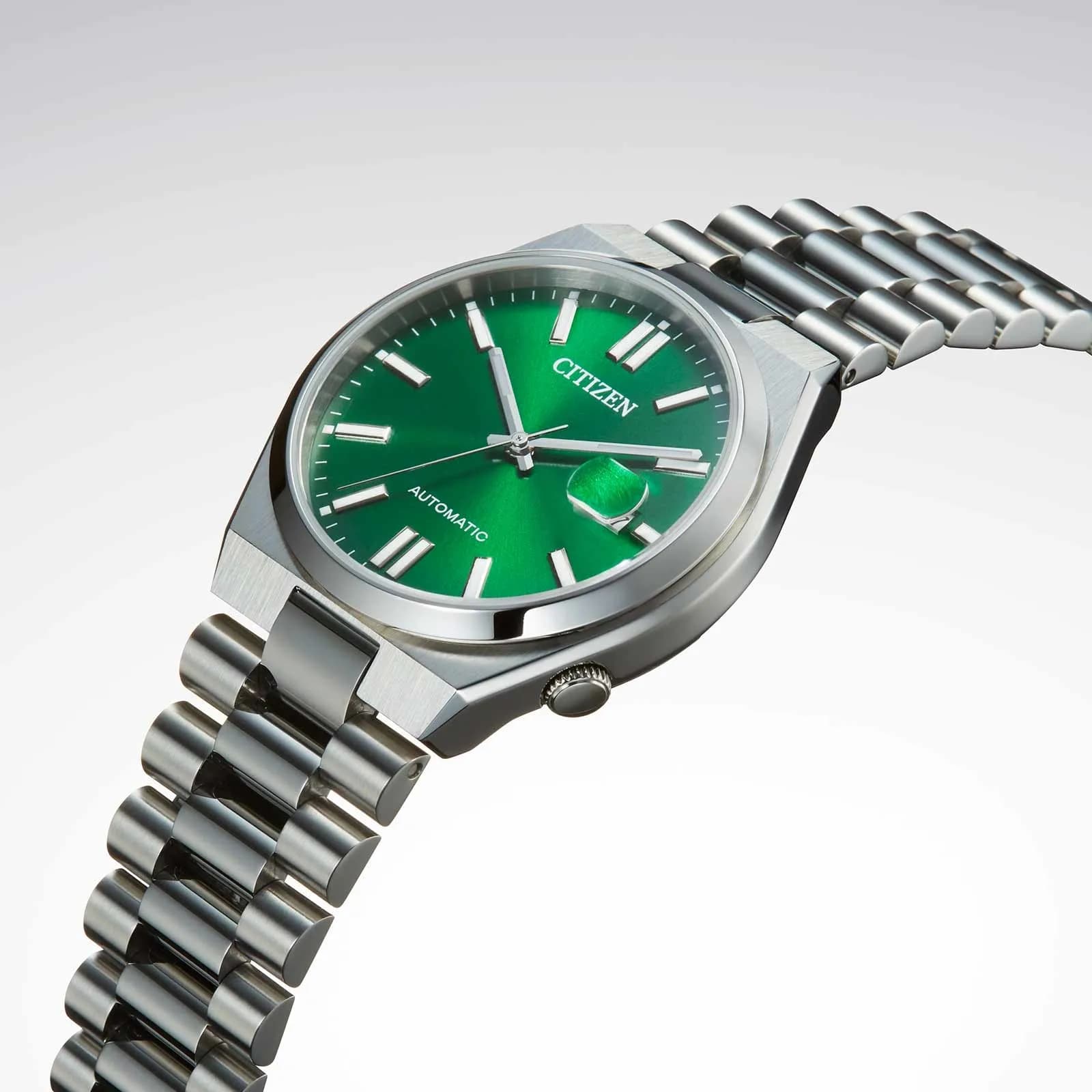 Citizen Tsuyosa automatisk herr - stål/grön NJ0150-81X 2