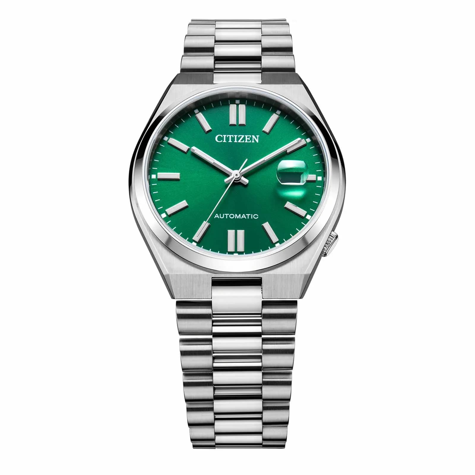Citizen Tsuyosa automatisk herr - stål/grön NJ0150-81X 4