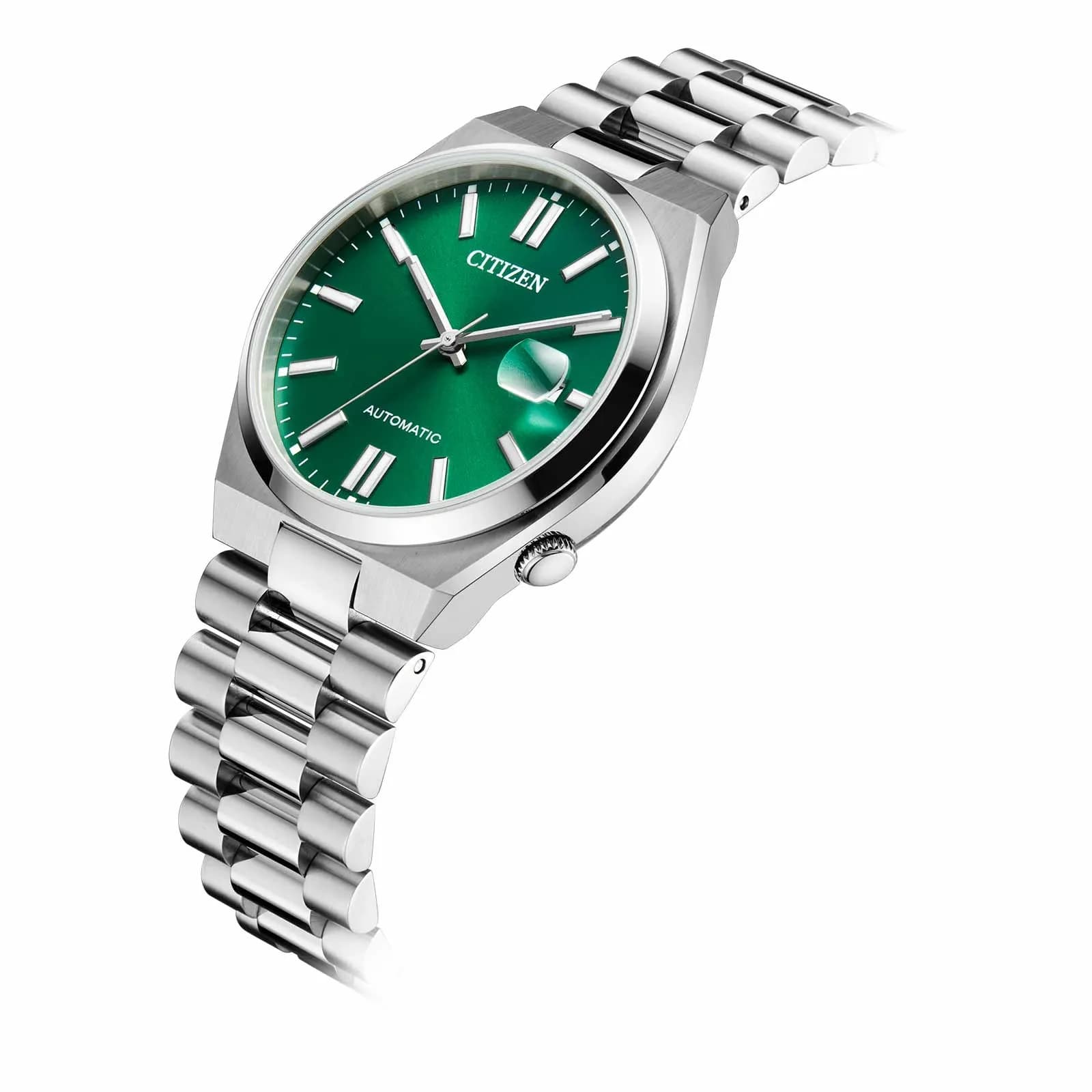 Citizen Tsuyosa automatisk herr - stål/grön NJ0150-81X 5