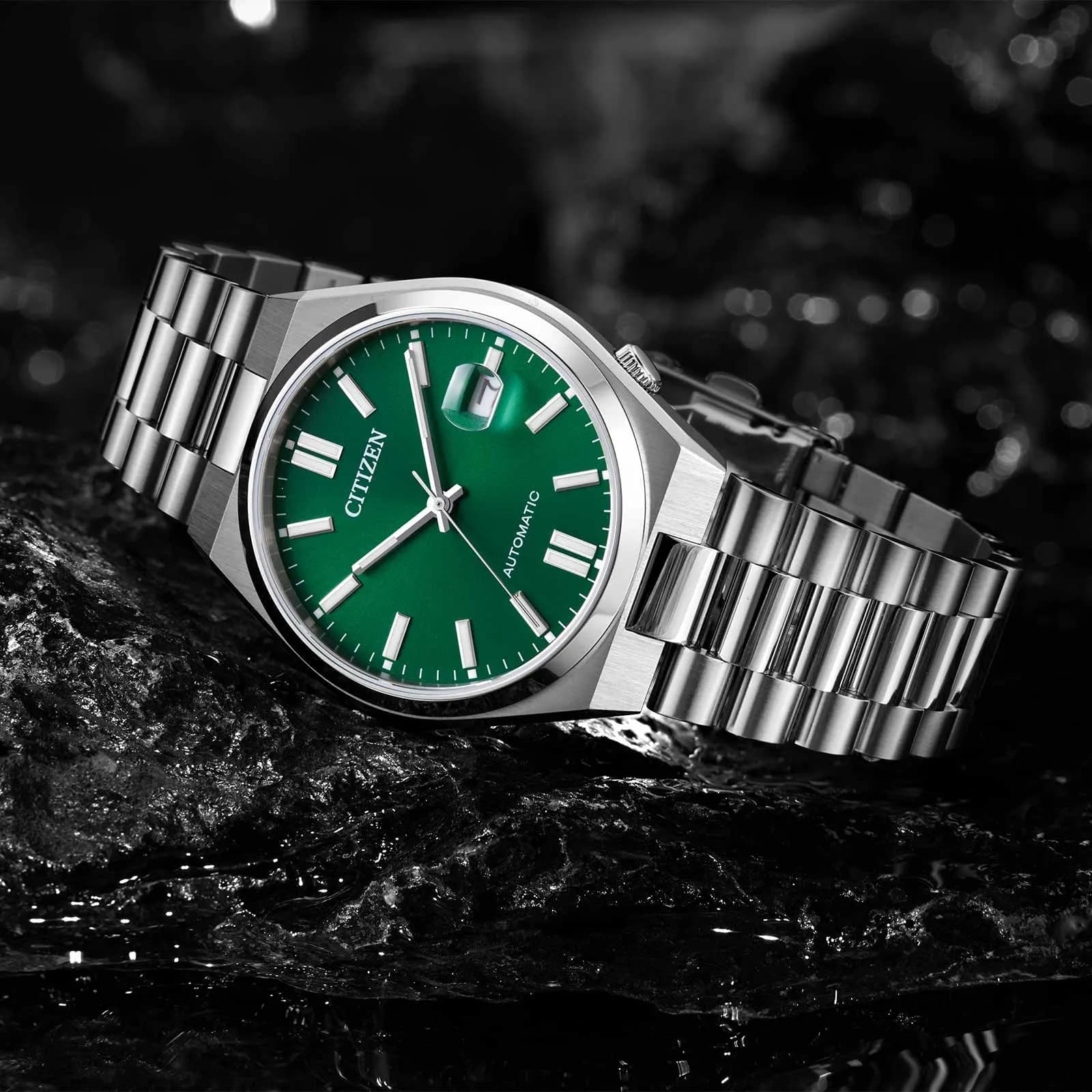 Citizen Tsuyosa automatisk herr - stål/grön NJ0150-81X 9