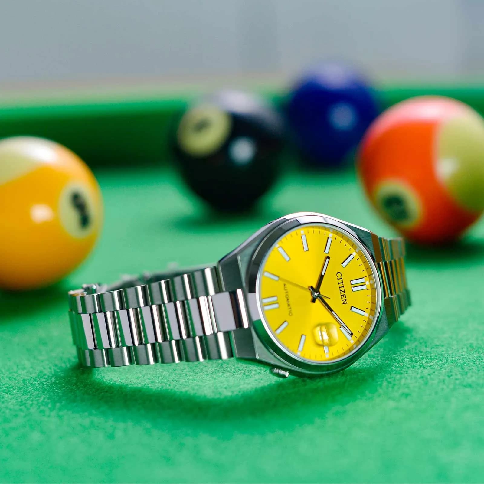 Citizen Tsuyosa automatisk herr - stål/gul NJ0150-81Z 10
