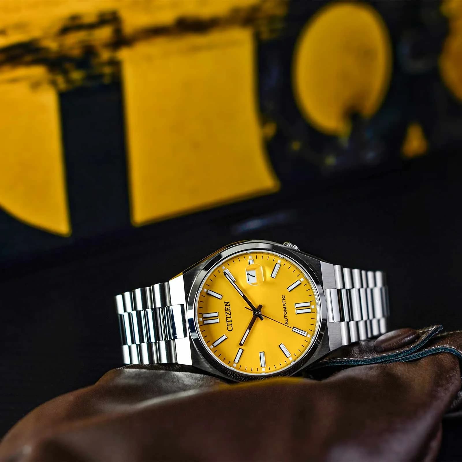 Citizen Tsuyosa automatisk herr - stål/gul NJ0150-81Z 9