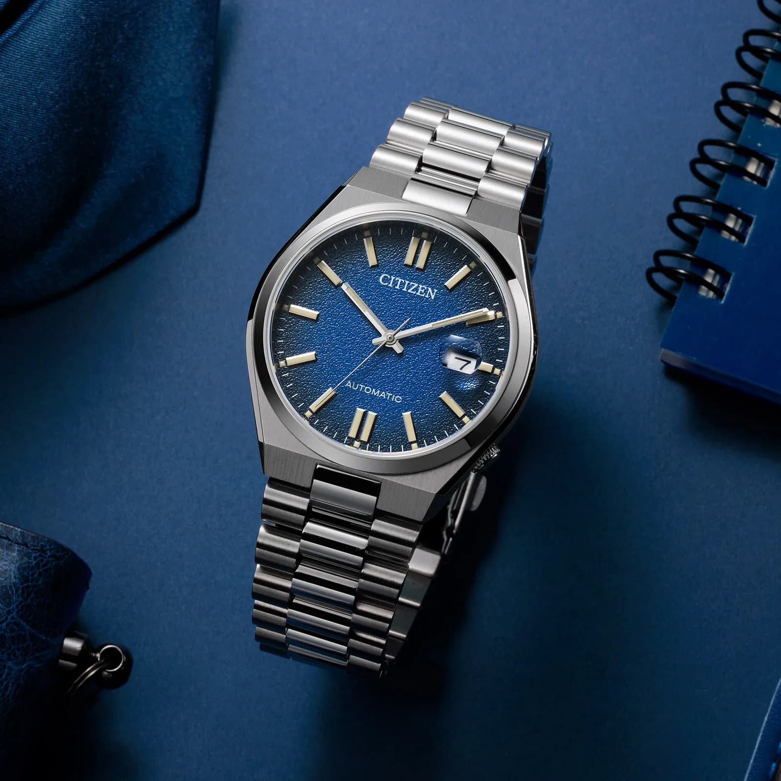 Citizen Tsuyosa automatisk herr - stål/blå NJ0151-88L 3