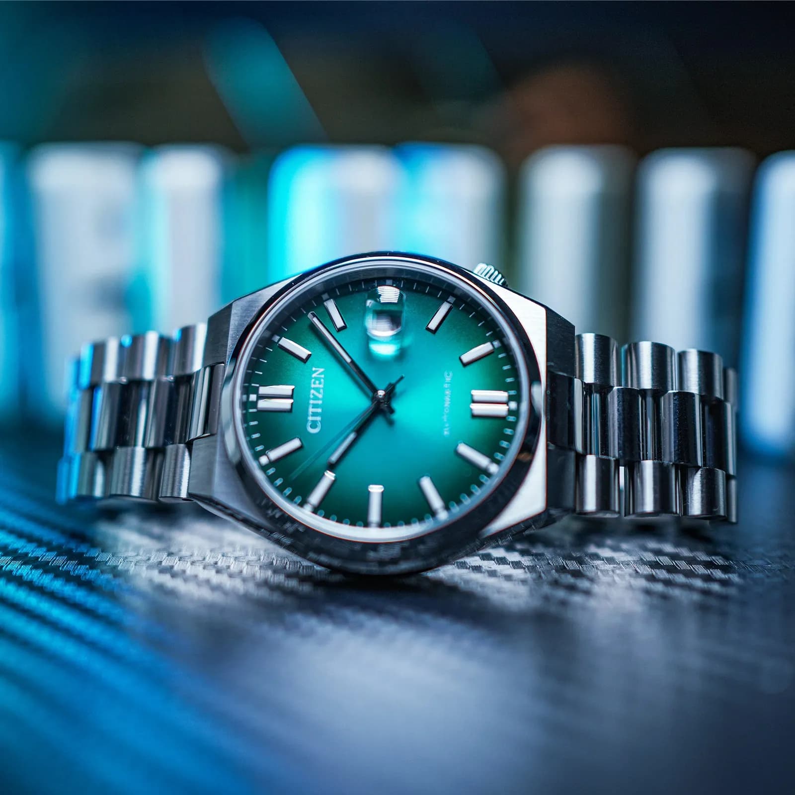Citizen Tsuyosa automatisk herr - turkos NJ0151-88X 3