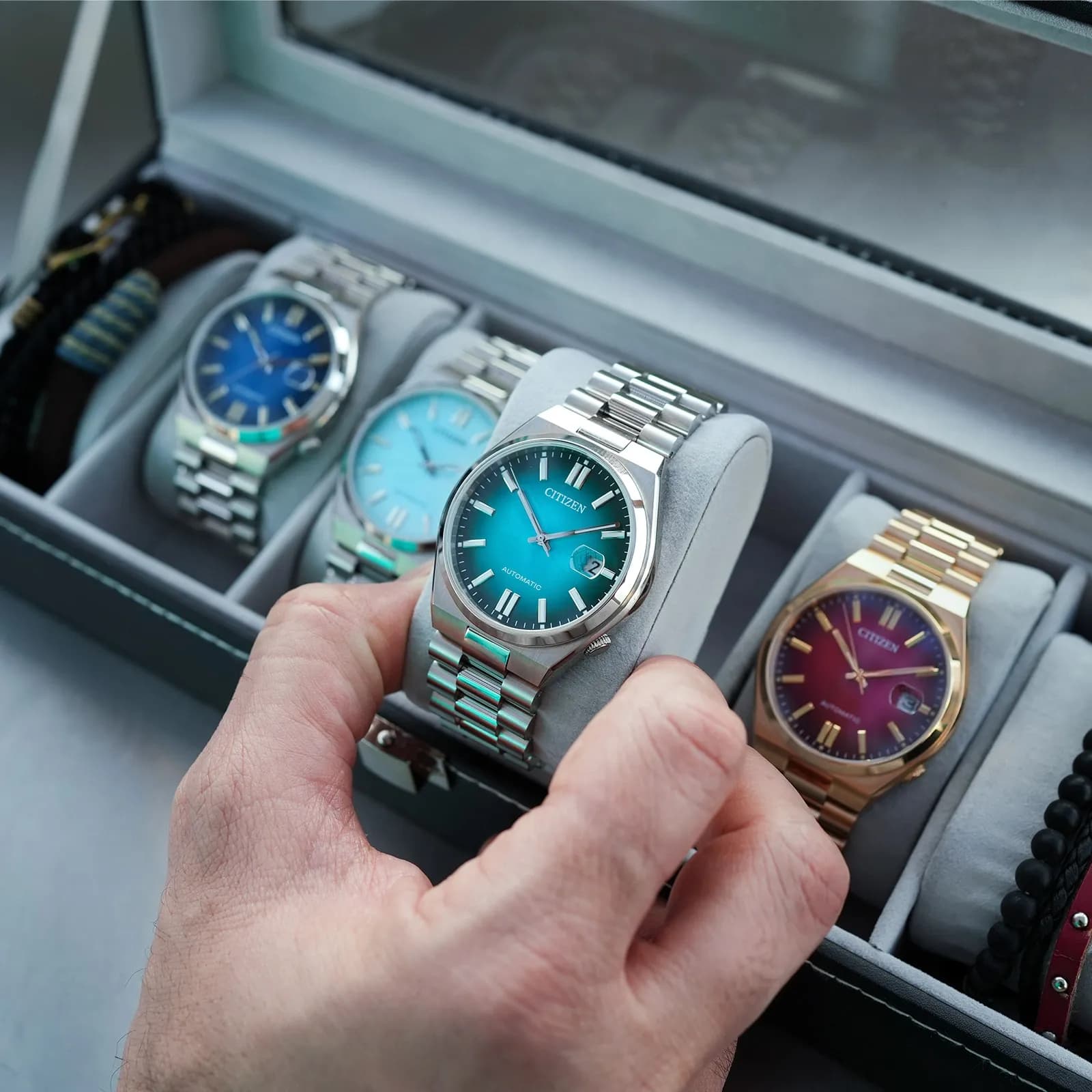 Citizen Tsuyosa automatisk herr - turkos NJ0151-88X 6