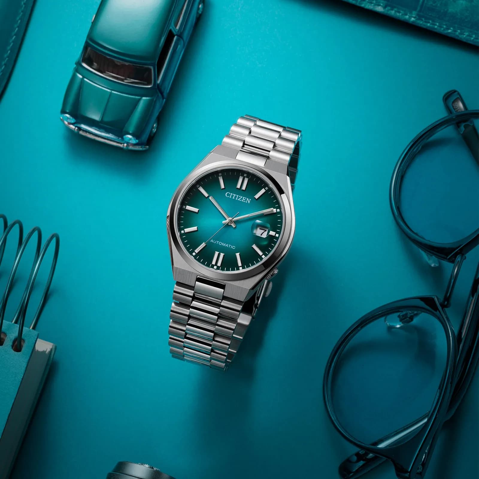 Citizen Tsuyosa automatisk herr - turkos NJ0151-88X 7