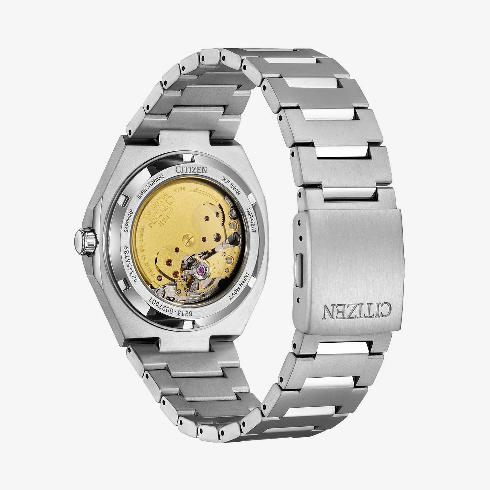 Citizen Super Titanium automatisk - stål/blå NJ0180-80L 2