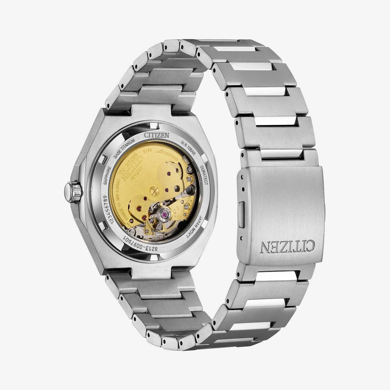Citizen Super Titanium automatisk - stål/ljusblå NJ0180-80M 2