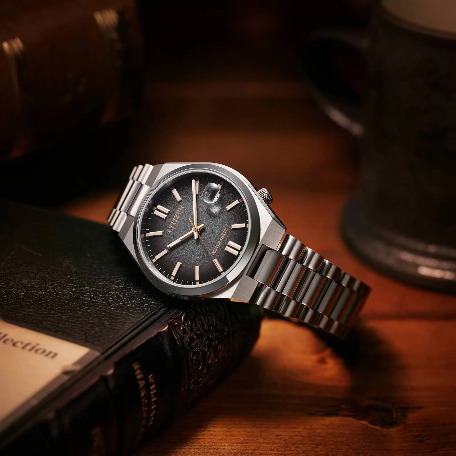 Citizen Tsuyosa Automatic - stål/svart 37mm NJ0200-50E 7