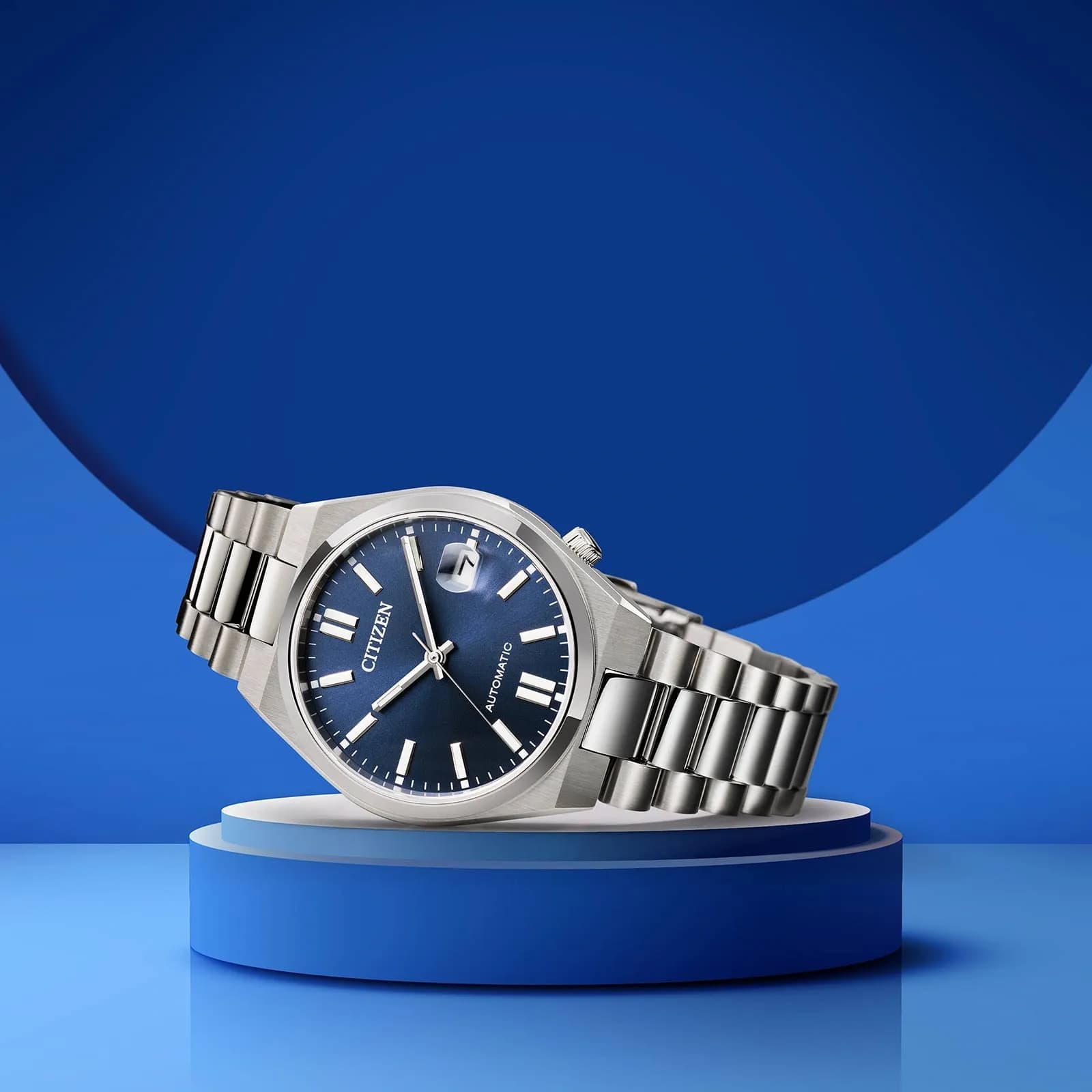 Citizen Tsuyosa Automatic - stål/blå 37mm NJ0200-50M 4