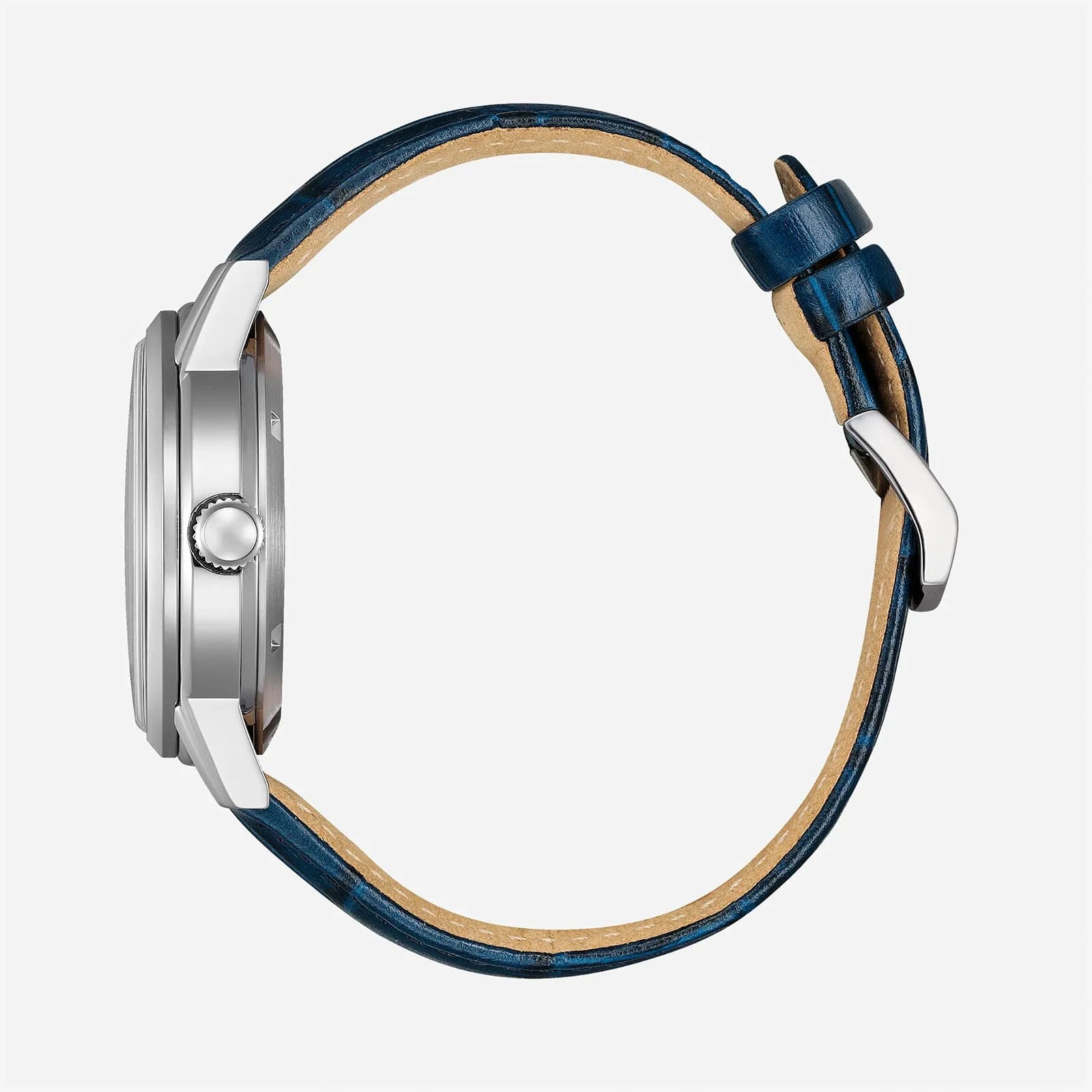 Citizen Automatic Blå/Blå, Läderband - NJ0210-13L 3