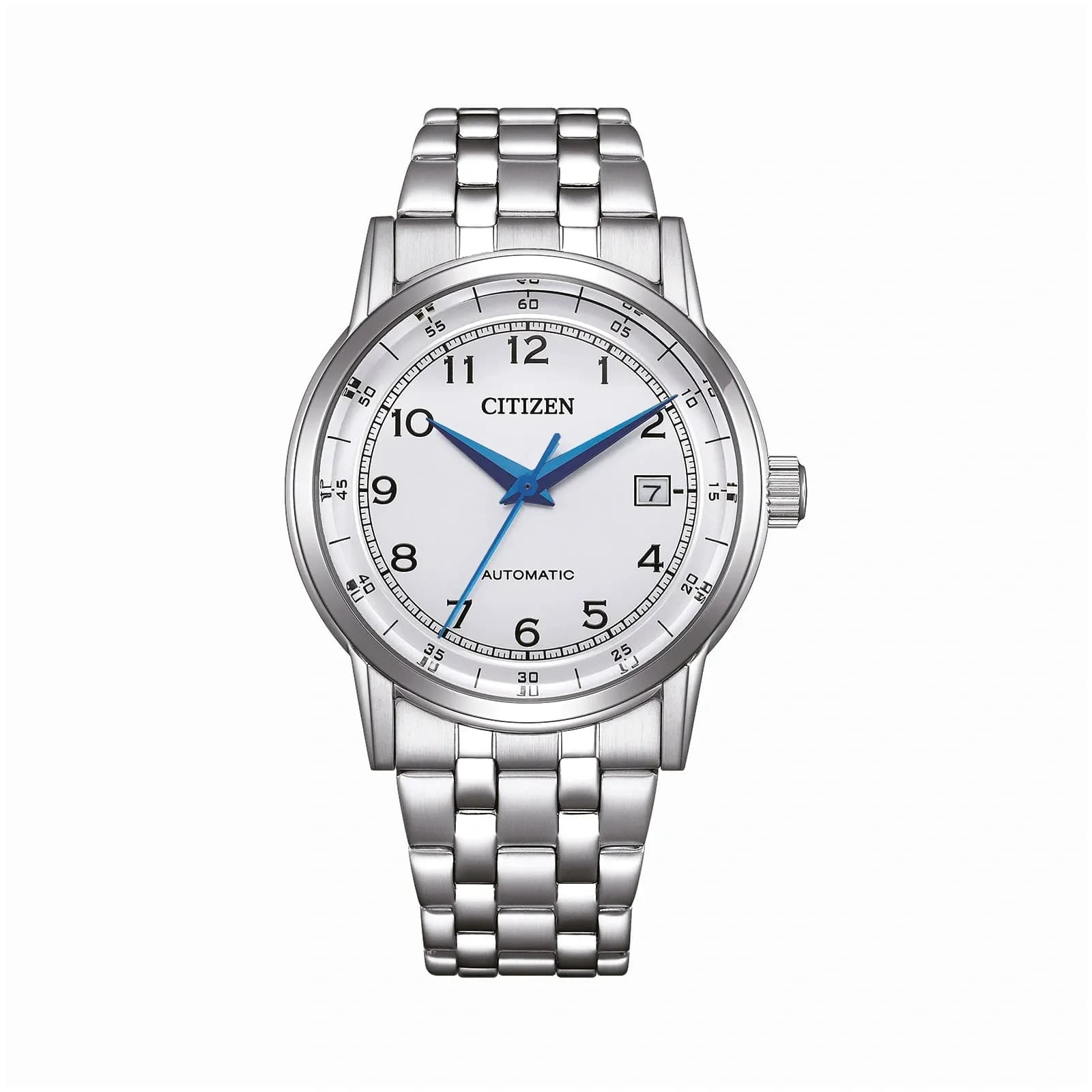 Citizen Automatic Vit/Silver, Stållänk - NJ0210-56A