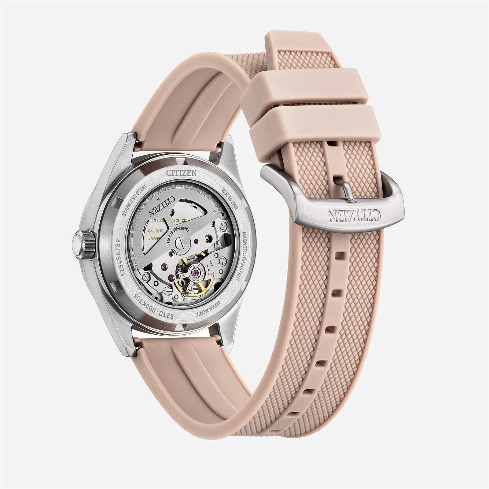 Citizen Automatic Beige/Svart, Läderband - NJ0229-07A 2