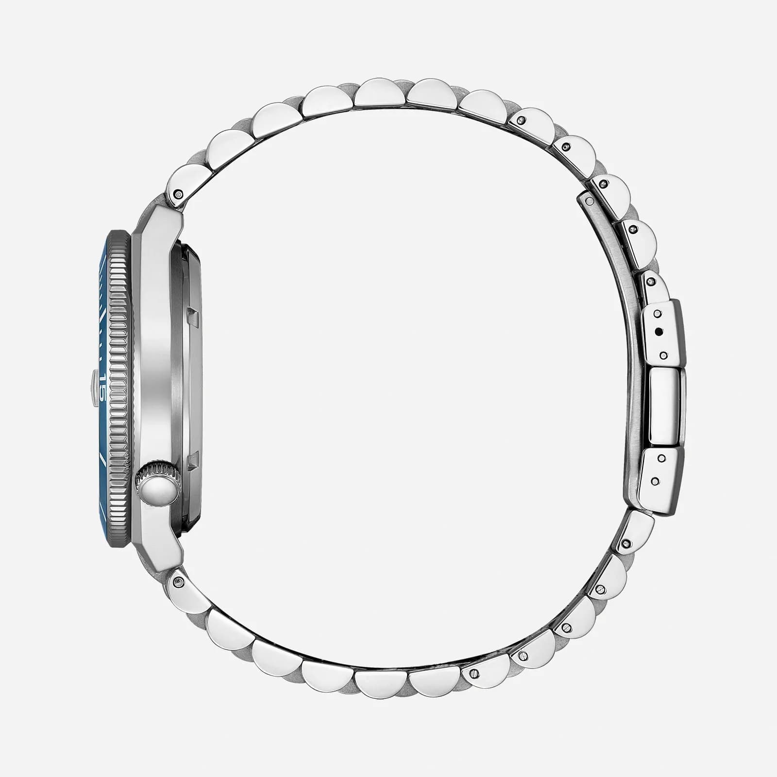 Citizen Automatic Ljusblå/Silver, Stållänk - NJ0231-56L 3