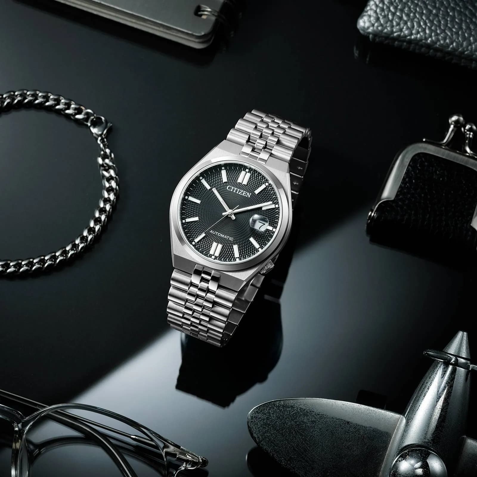 Citizen Tsuyosa 60 Automatic - stål/svart 40mm NK0020-55E 4