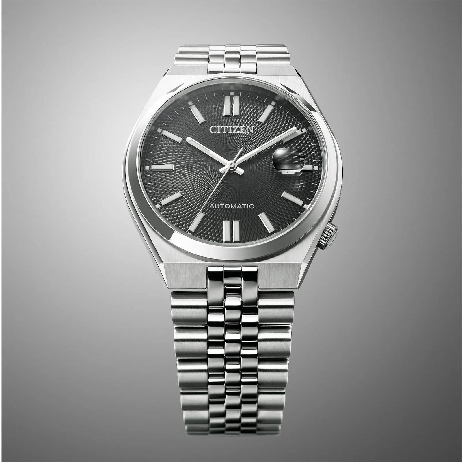 Citizen Tsuyosa 60 Automatic - stål/svart 40mm NK0020-55E 7