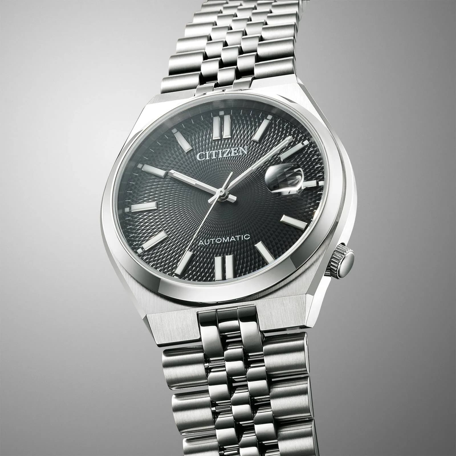 Citizen Tsuyosa 60 Automatic - stål/svart 40mm NK0020-55E 8