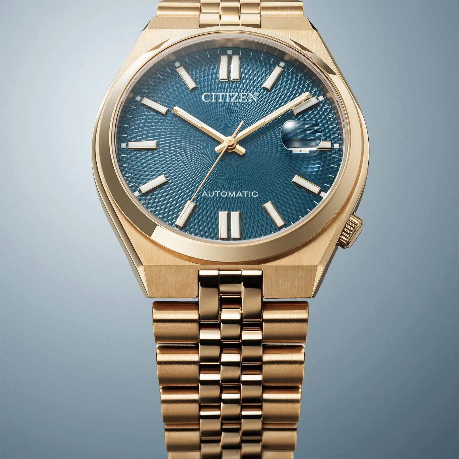 Citizen Tsuyosa 60 Automatic - guld/blå 40mm NK0023-57L 5