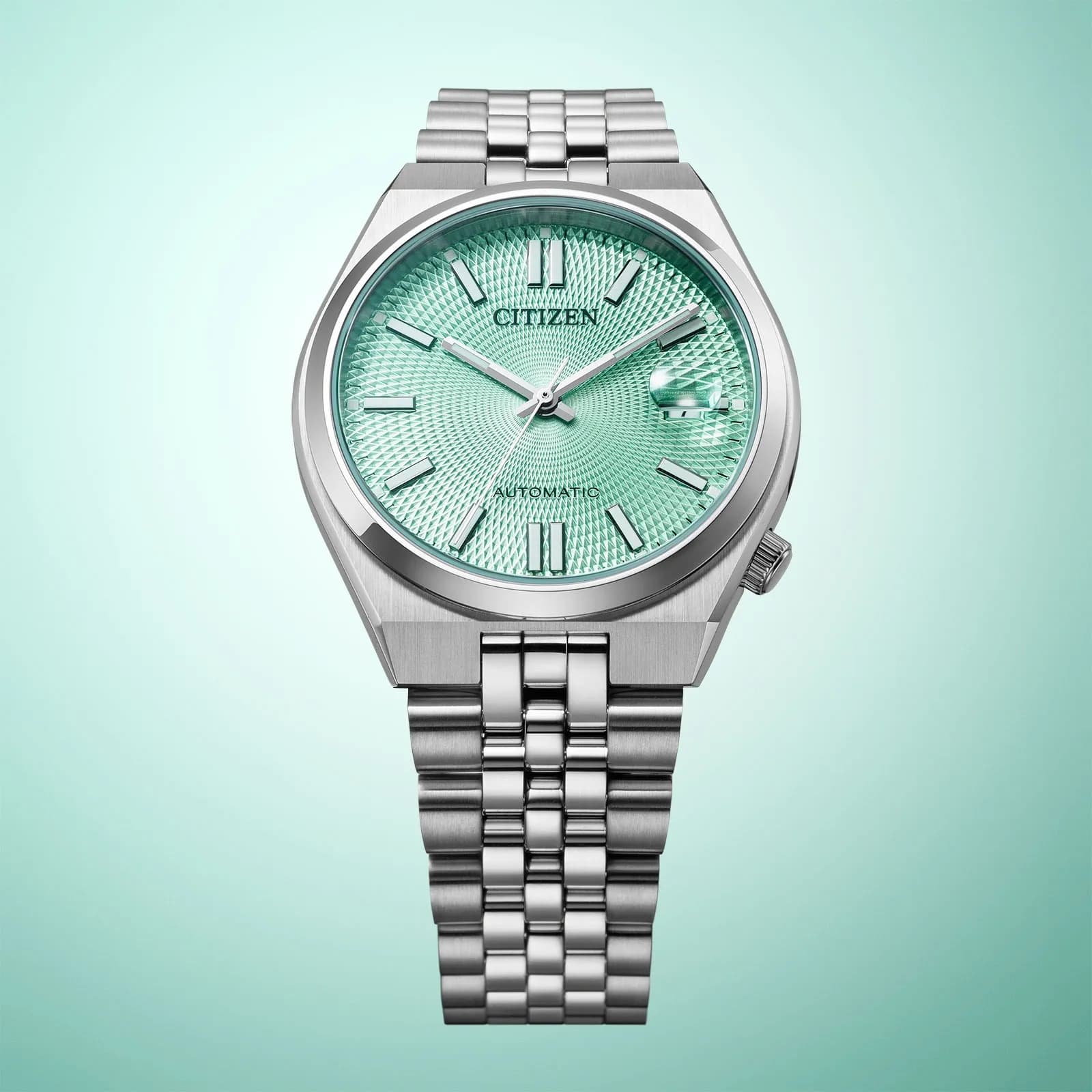 Citizen Tsuyosa automatisk herr grön/stål - NK0030-51X 5