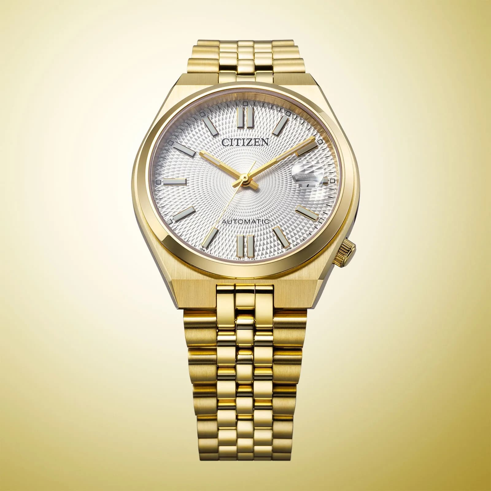 Citizen Tsuyosa automatisk herr vit/guld - NK0032-56A 5