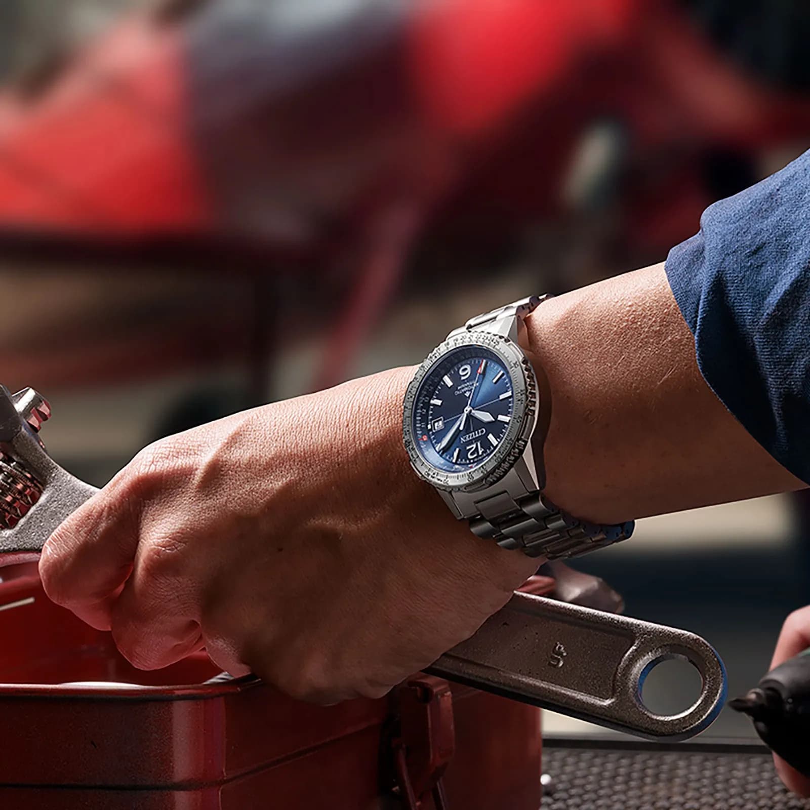 Citizen Promaster automatisk herr blå/titan - NK0040-58L 5