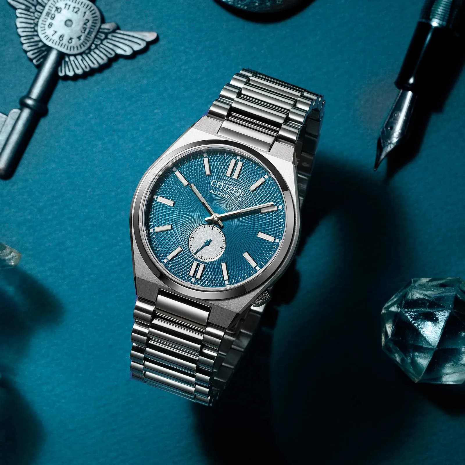 Citizen Tsuyosa automatisk - stål/blå NK5010-51L 4
