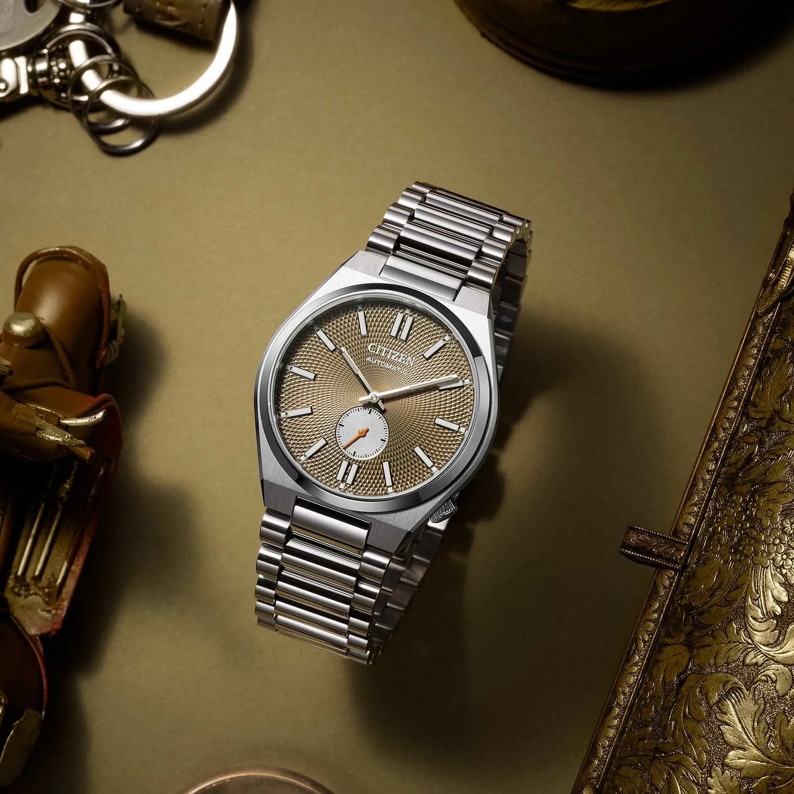 Citizen Tsuyosa automatisk - stål/oliv NK5010-51X 5