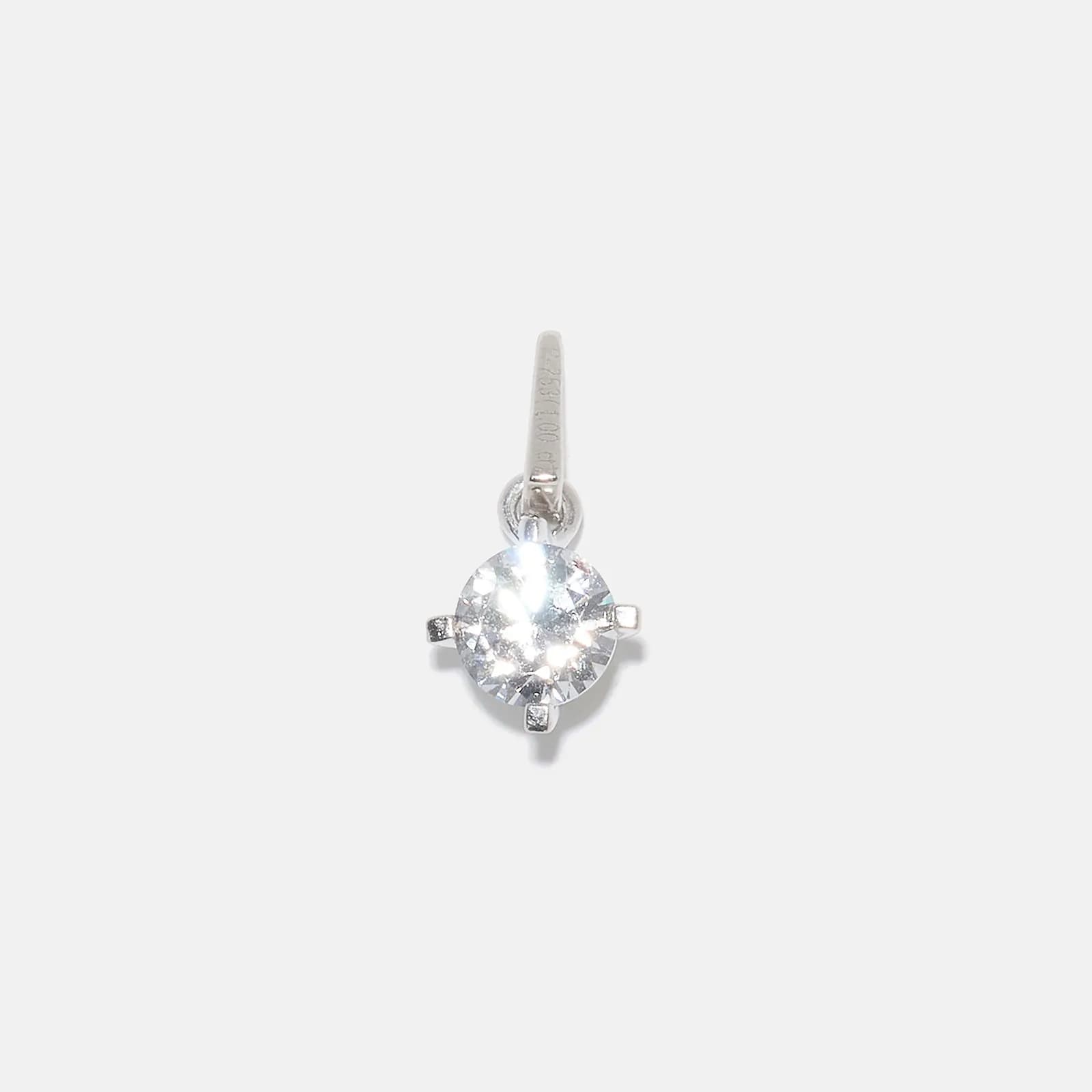 Hängsmycke 18k vitguld, labbodlad diamant 1,0 carat