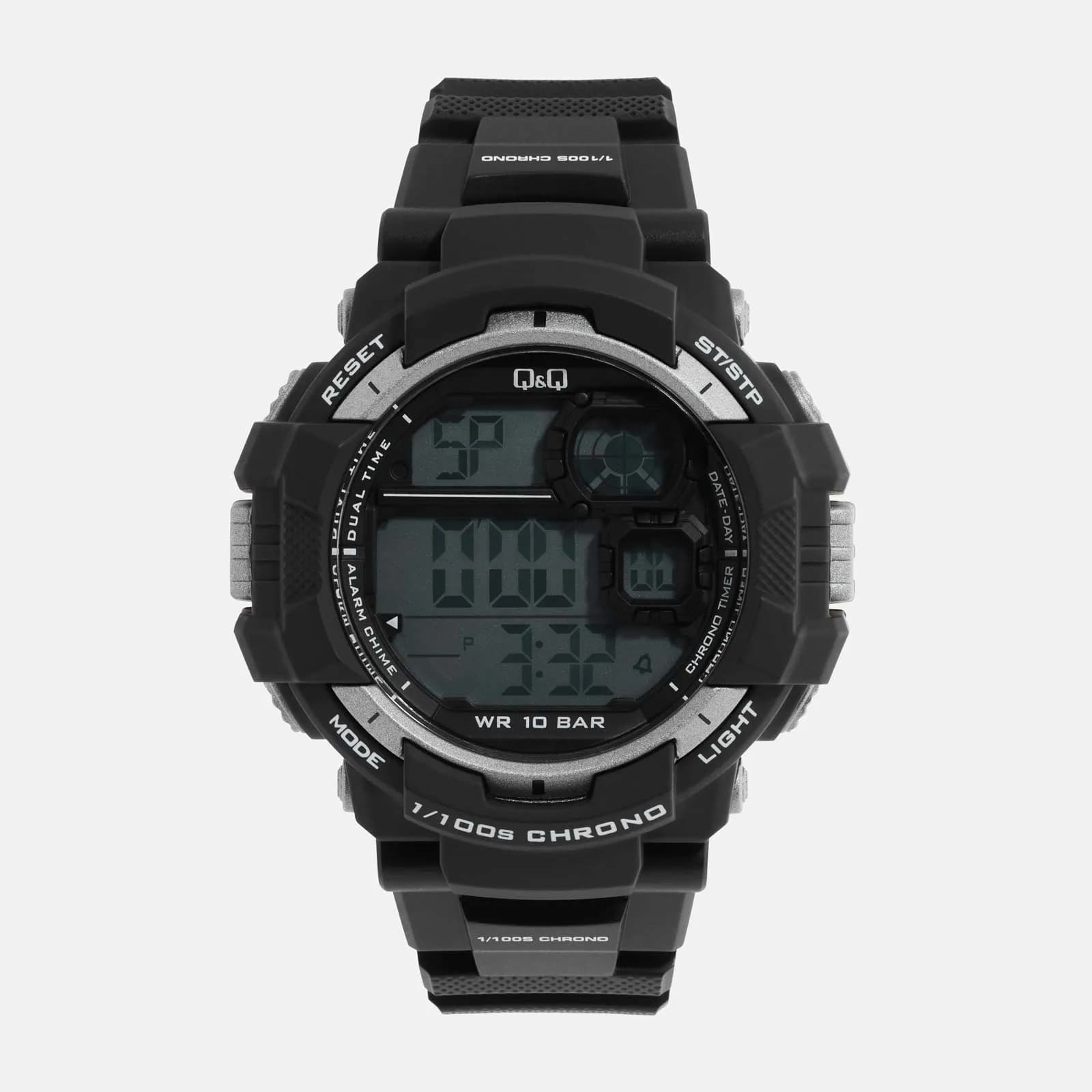 Q&Q herrklocka - digital, grå/svart 54 mm
