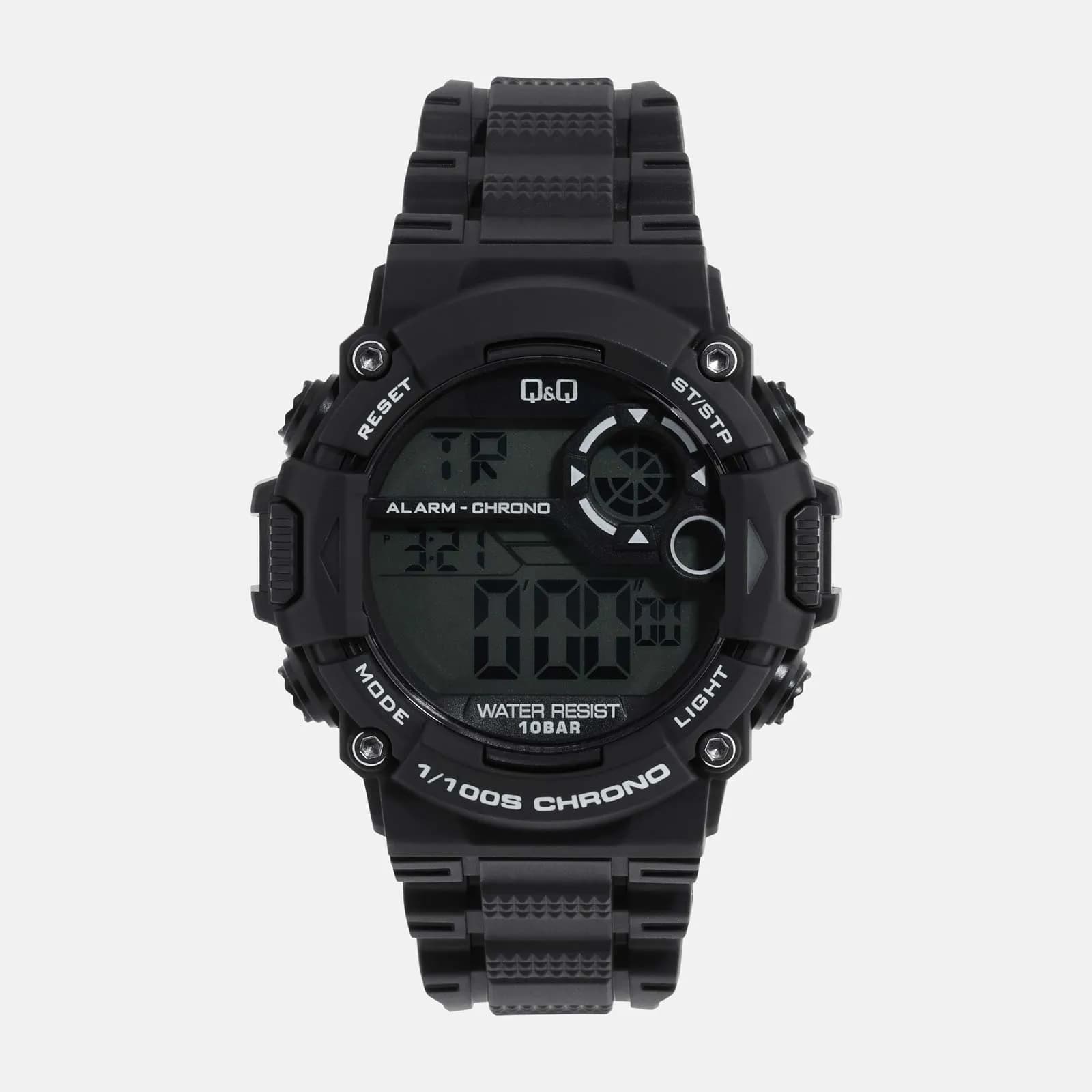 Q&Q herrklocka - digital, svart 48 mm