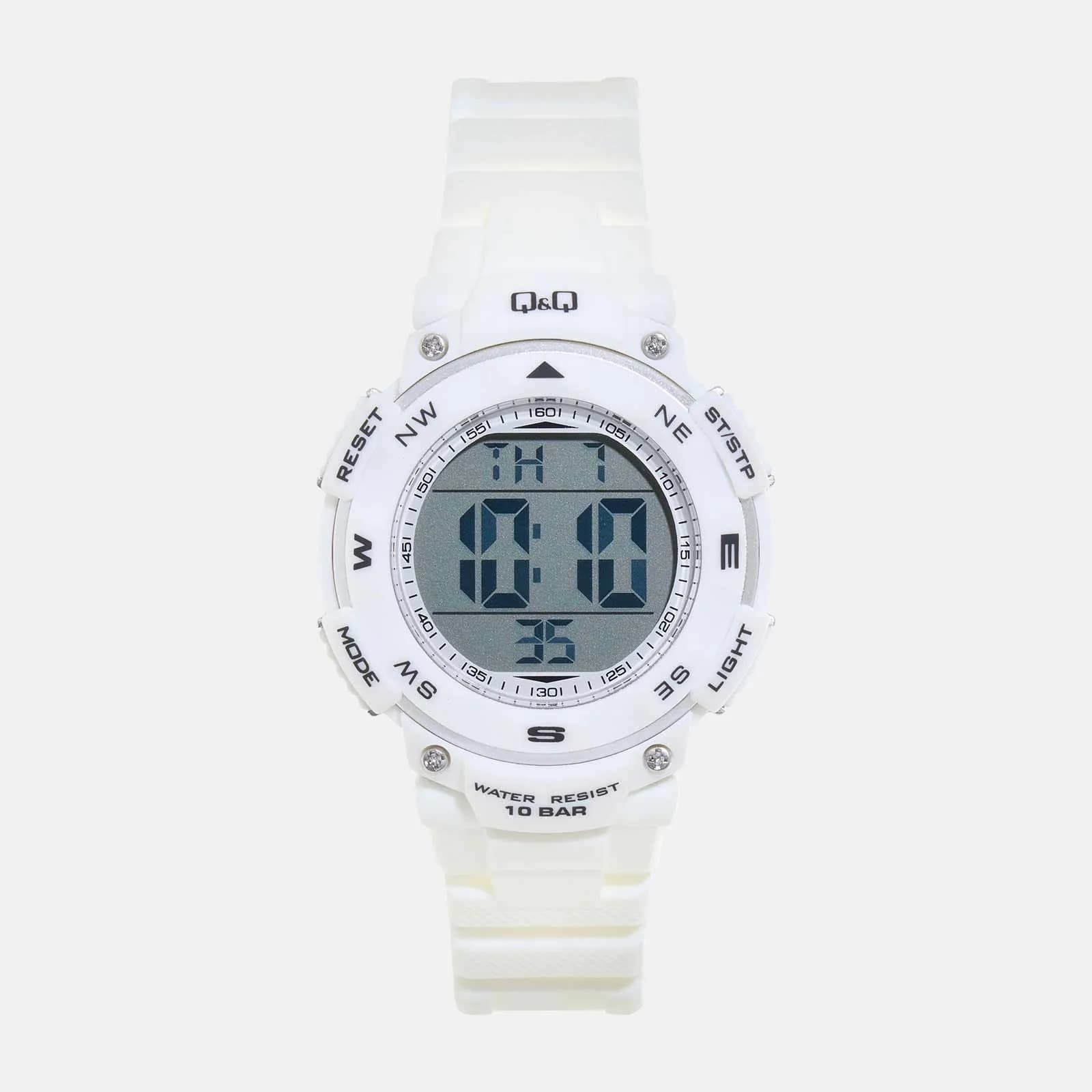 Q&Q digital barnklocka - vit plast, 38 mm