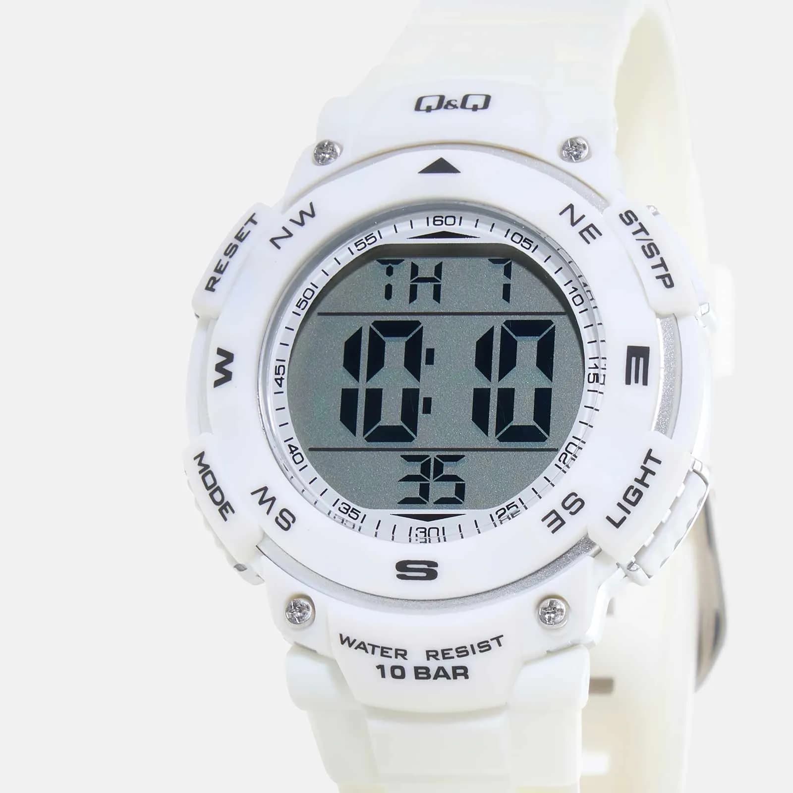 Q&Q digital barnklocka - vit plast, 38 mm 2