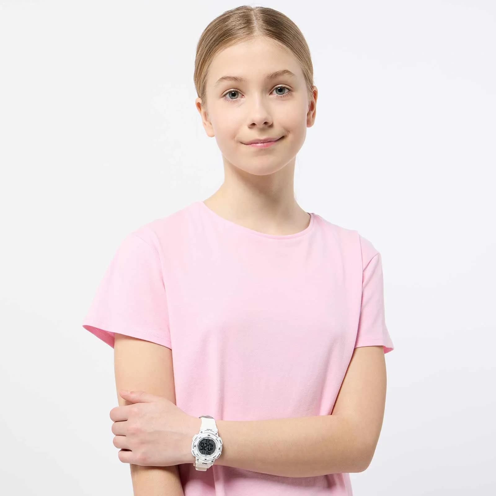 Q&Q digital barnklocka - vit plast, 38 mm 3