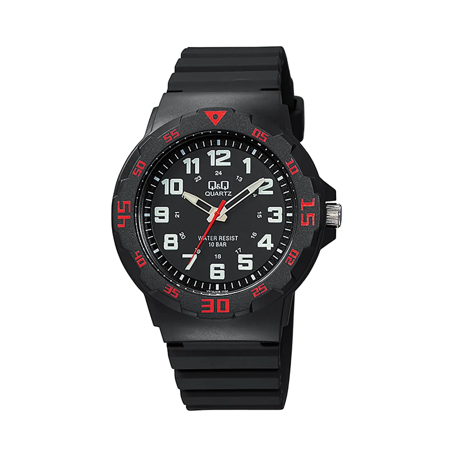 Q&Q herr svart, gummiband - QVR1806