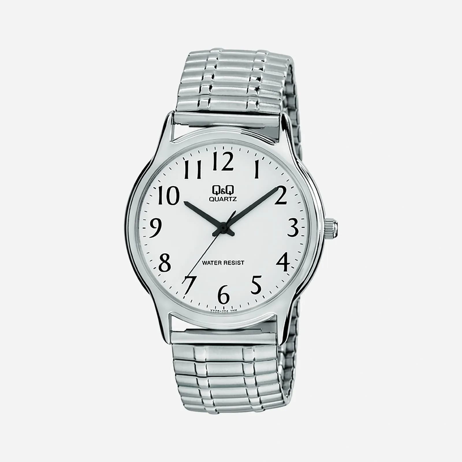 Q&Q herrklocka -  flexband, silver, 38 mm