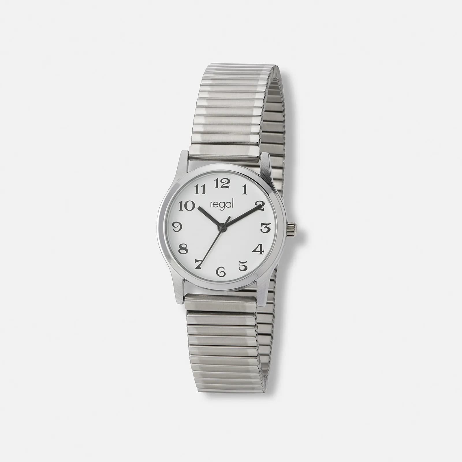 Regal damklocka silver/vit, flexband 1